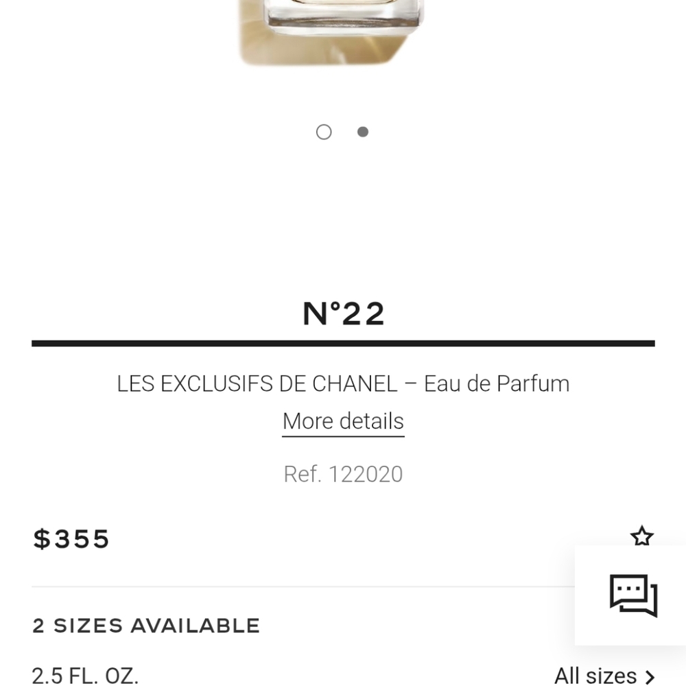 CHANEL N°22 with Black Cap and Clear Bottle - Picture 4 of 4